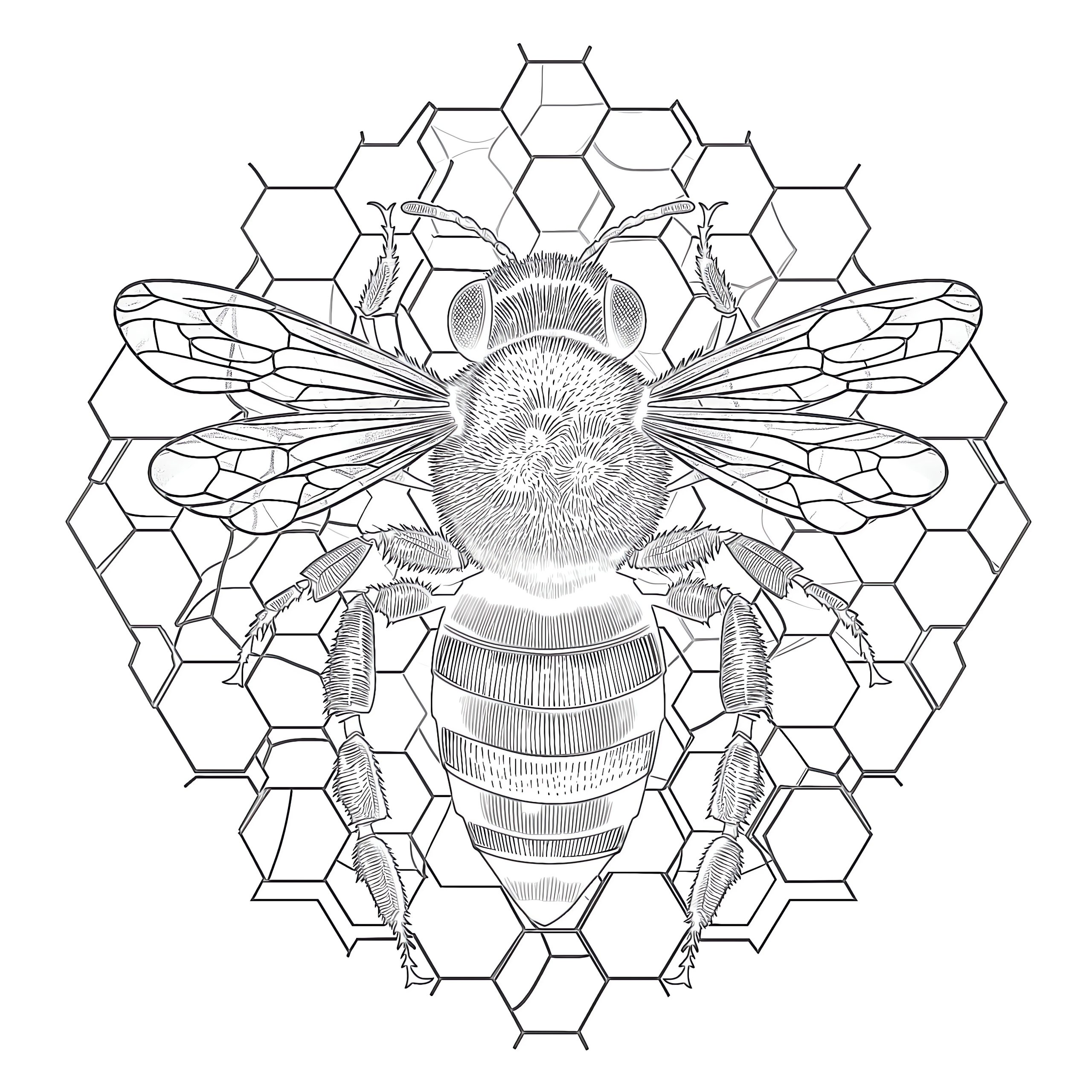 Abeilles : coloriages créatifs et éducatifs