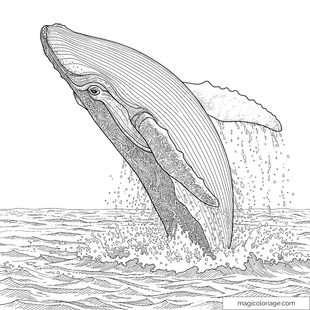 Baleine Coloriage : Créativité et Détente pour Tous