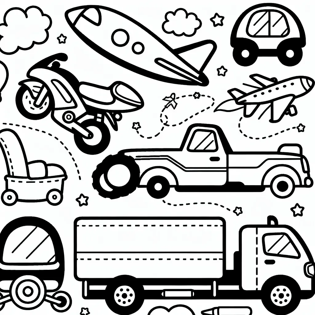 Camion Coloriage : Créativité et Éducation