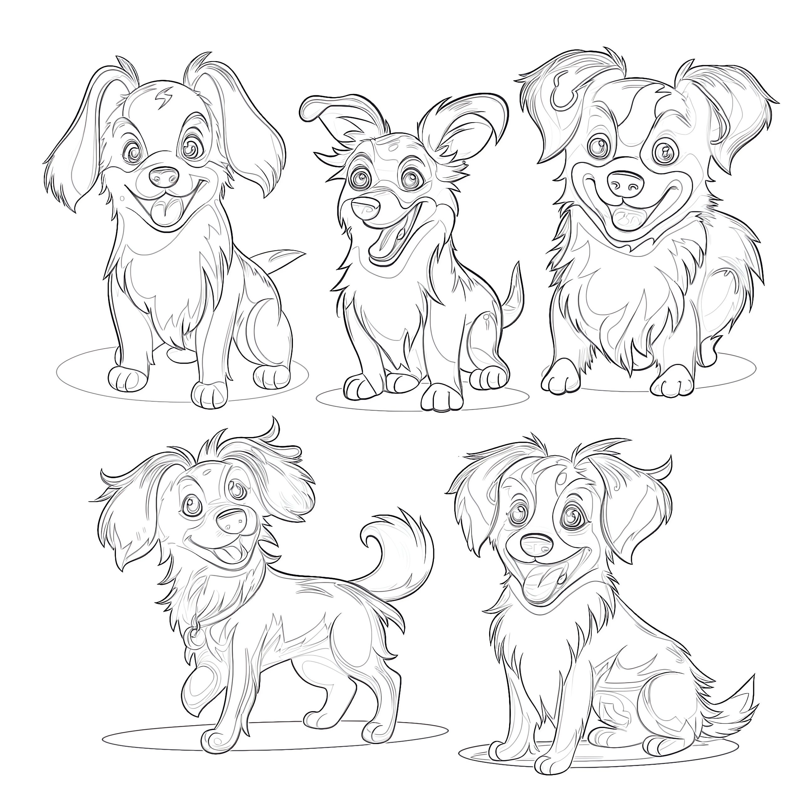Chiens à colorier : Imprimez et créez des souvenirs