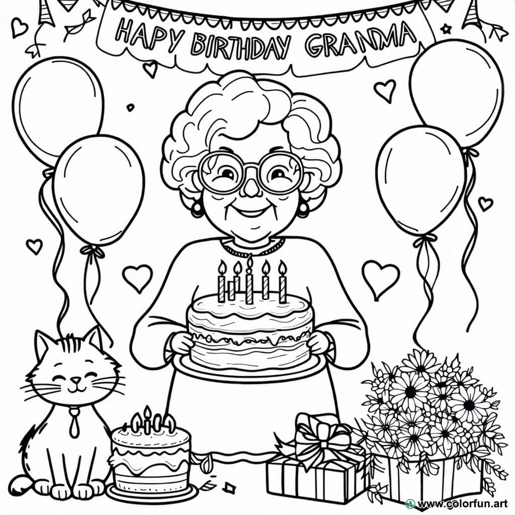 Coloriage Anniversaire : Créativité et Joie à Portée ...