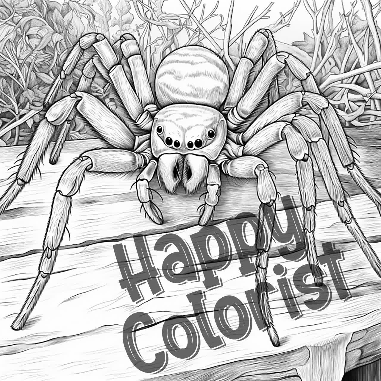 Coloriage Araignée : Créativité et Détente pour Tous