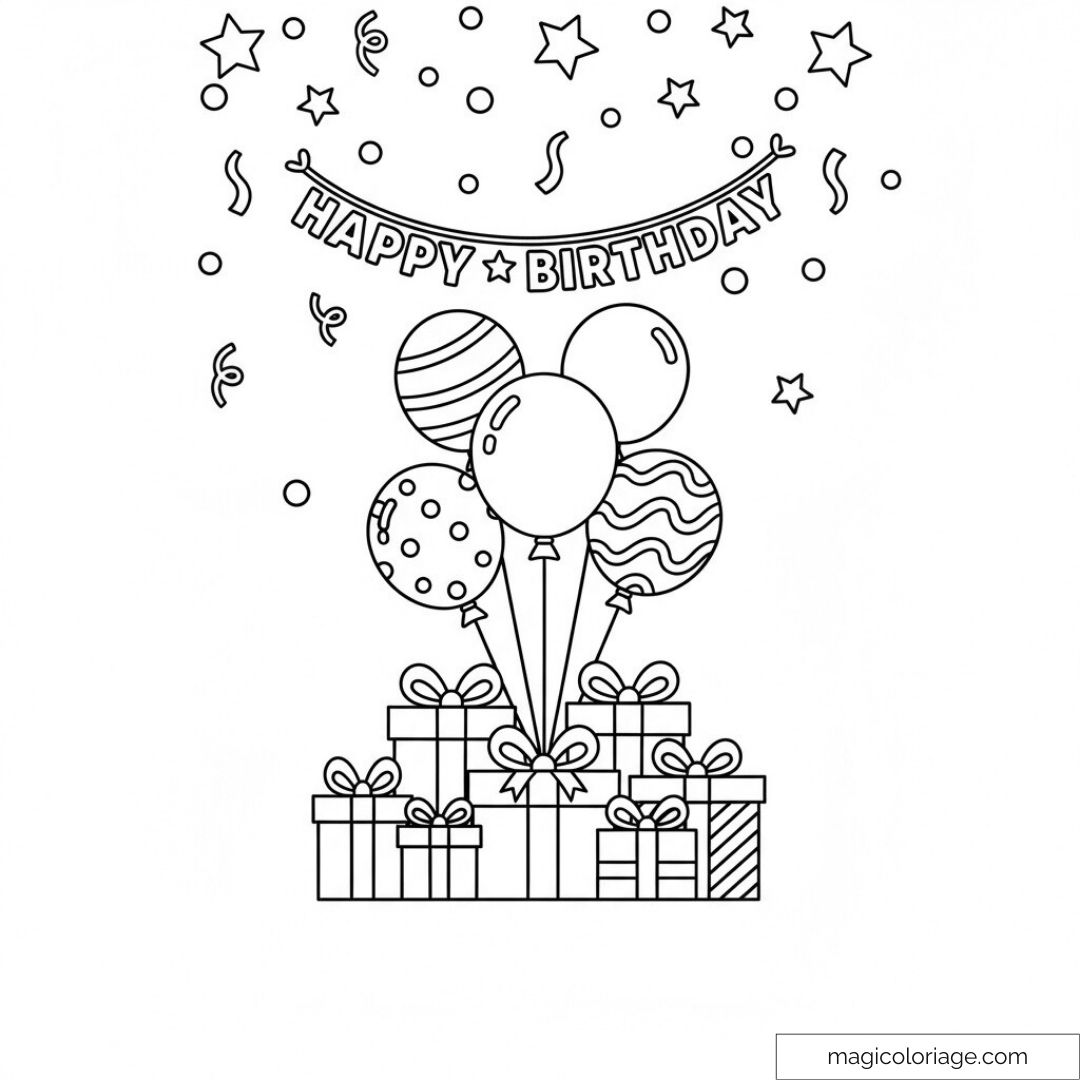 Coloriage Ballon : Créativité et Détente pour Tous