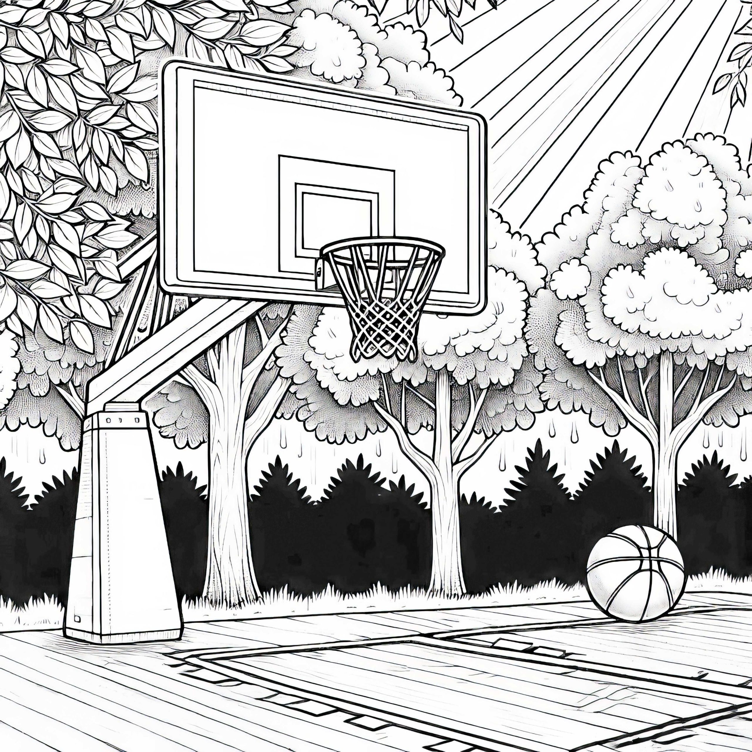 Coloriage Basket : Créativité et Passion en Action