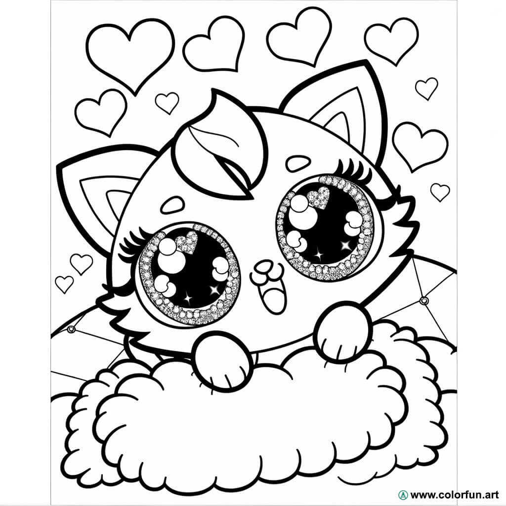 Coloriage Chaton Kawaii : Créativité et Détente