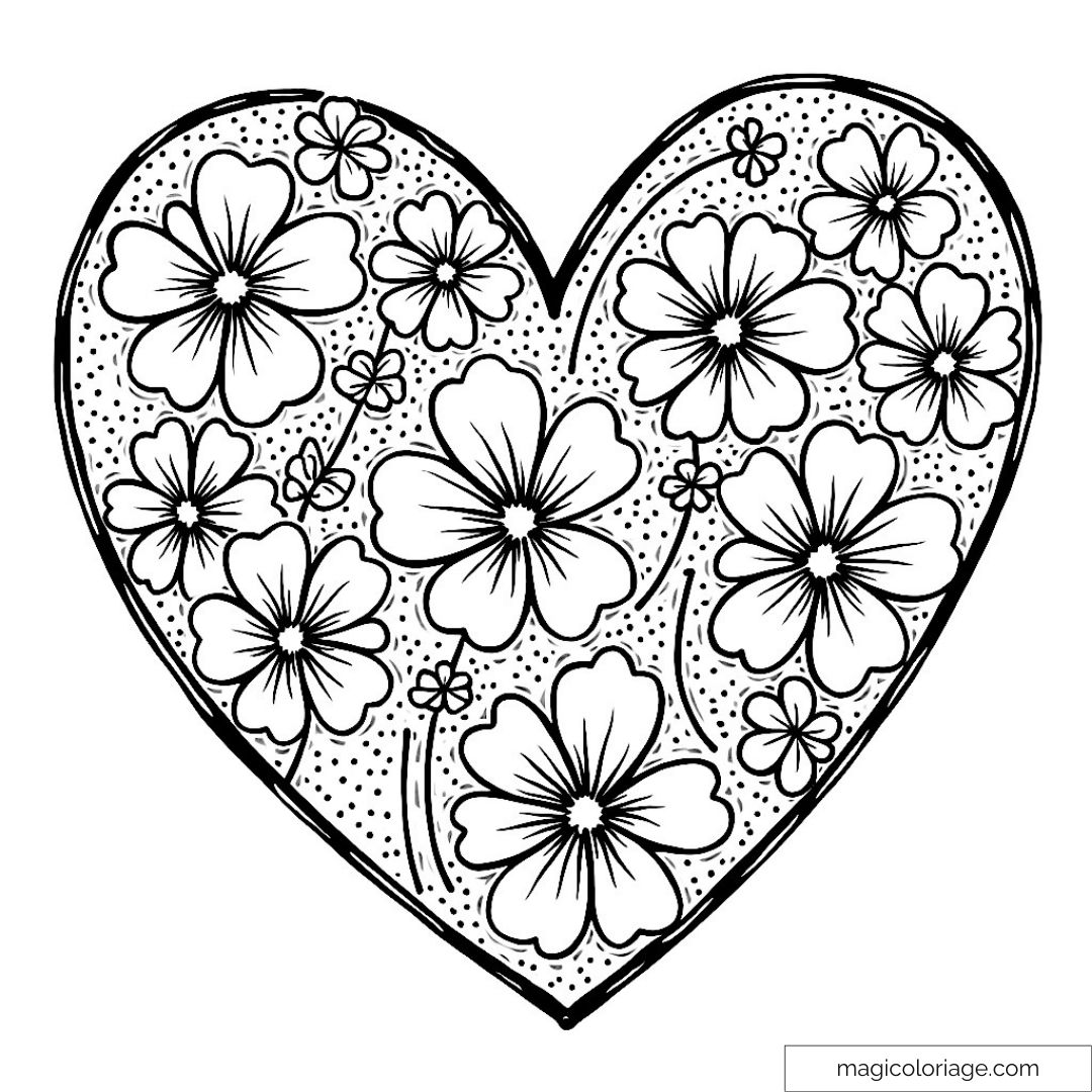 Coloriage Cœurs à Imprimer : Créativité et Bien-être