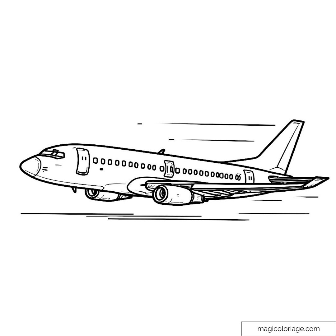 Coloriage d'Avion : Créativité et Détente