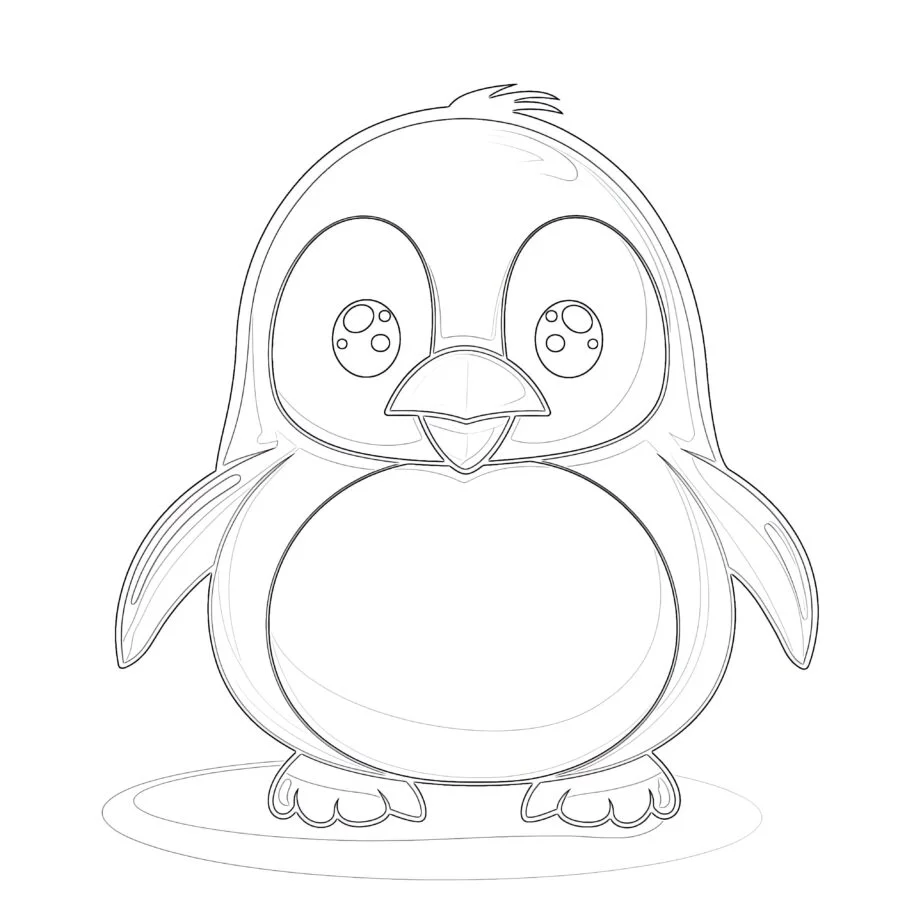 Coloriage de Pingouins : Créativité et Détente