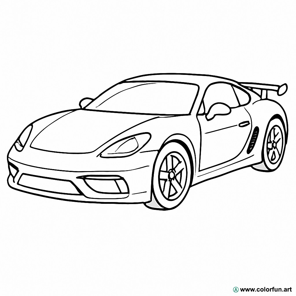 Coloriage de Voiture à Imprimer : Créativité et Détente