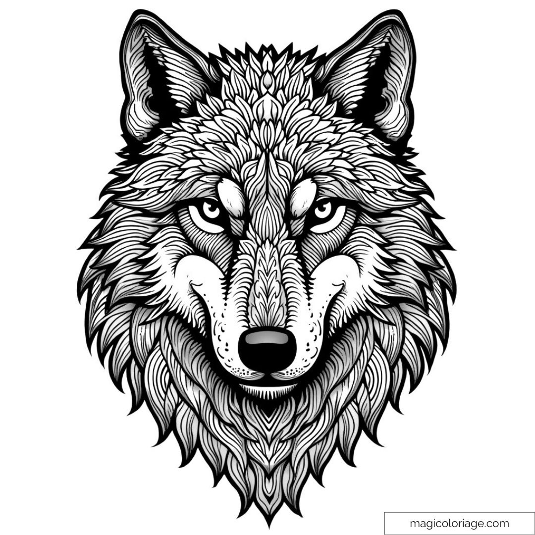 Coloriage des loups : Créativité et détente