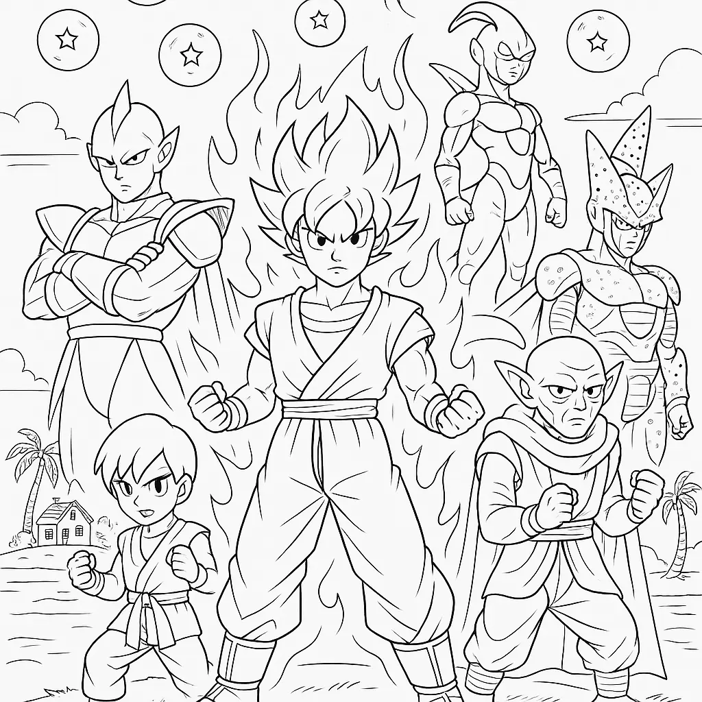Coloriage Dragon Ball Super : Créativité et Passion