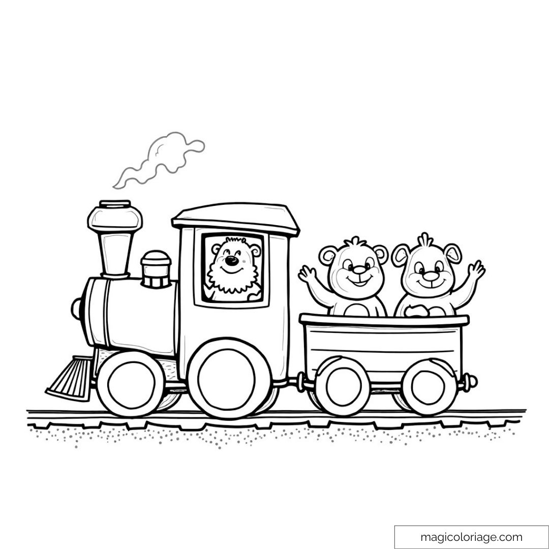 Coloriage d'un Train : Créativité et Détente