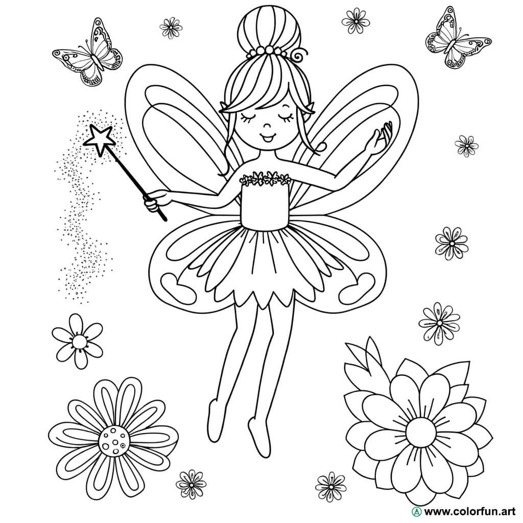 Coloriage Fée Clochette : Créativité et Magie