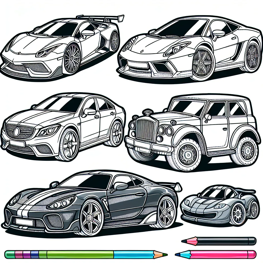 Coloriage Ferrari : Créativité et Passion Automobile