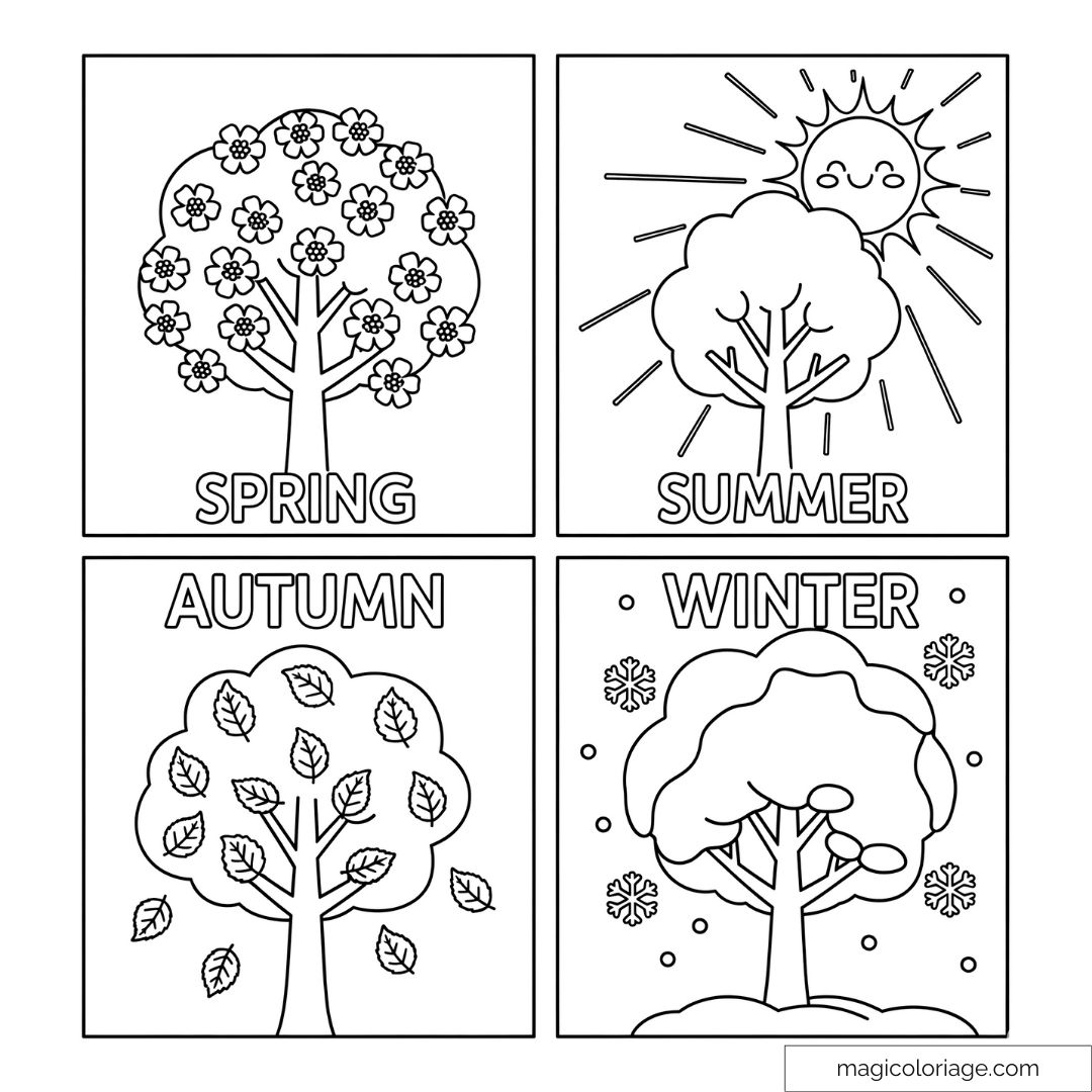 Coloriage Fêtes et Saisons : Créativité à Travers les...