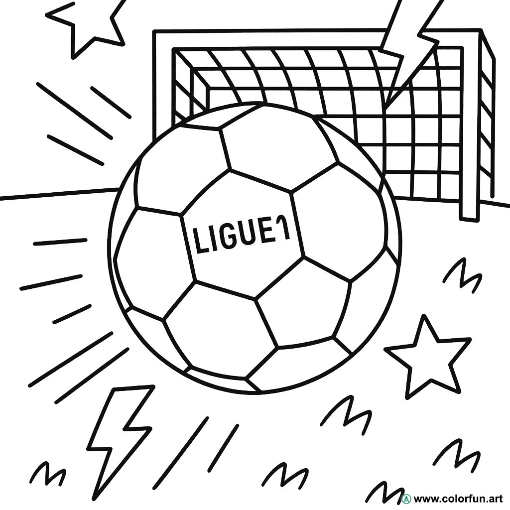 Coloriage foot à imprimer : divertissement et créativité...
