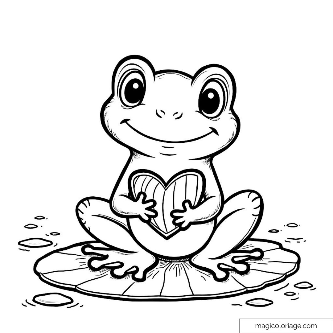 Coloriage Grenouille : Créativité et Détente pour Tous