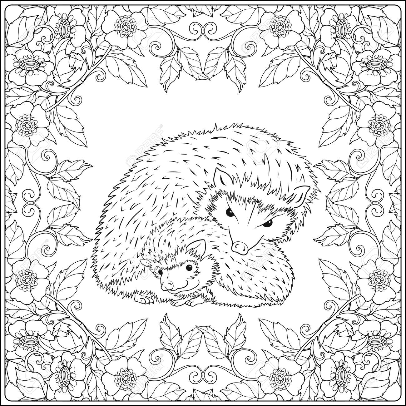 Coloriage Hérisson : Créativité et Détente pour Tous