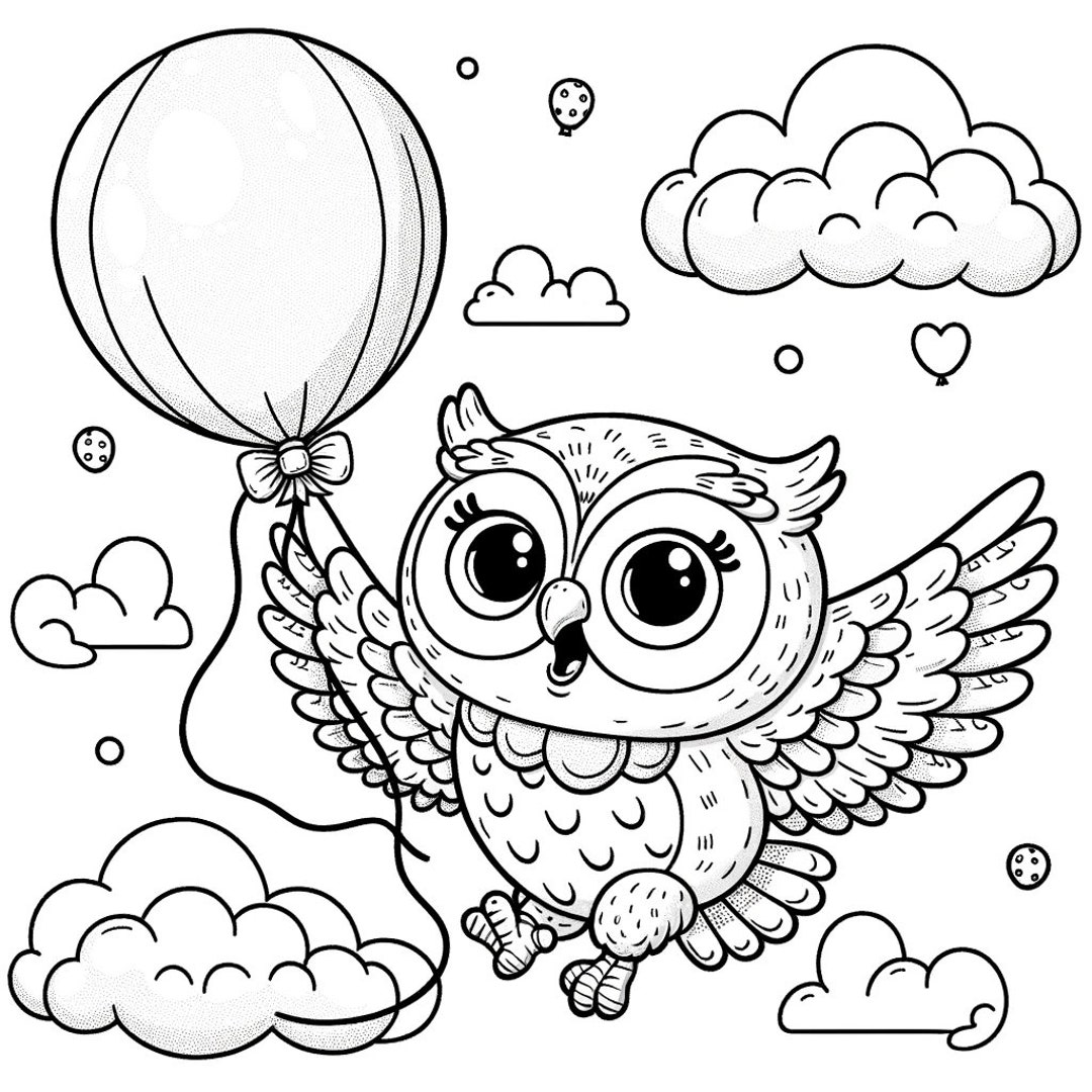 Coloriage Hibou : Créativité et Bien-être