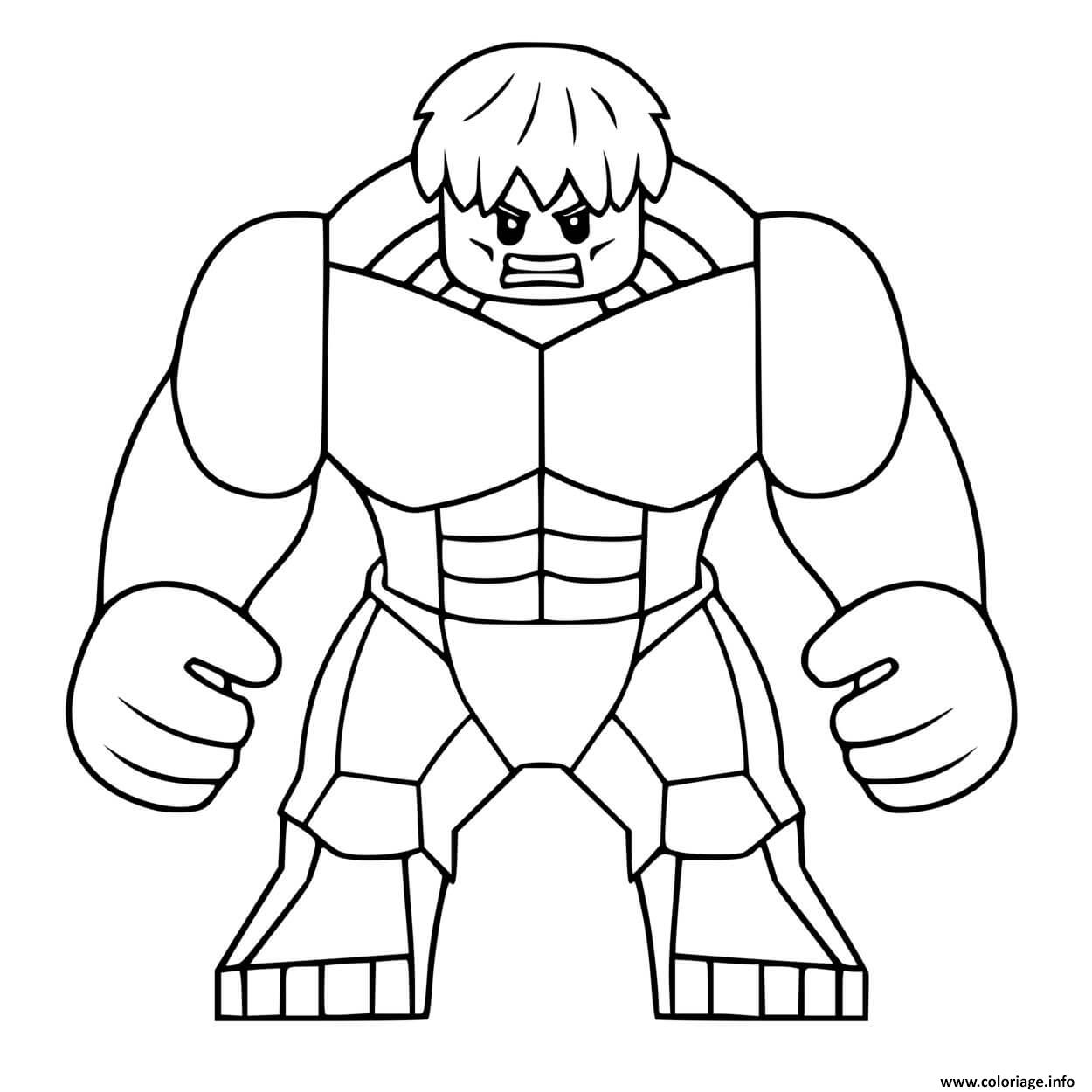 coloriage hulk à imprimer