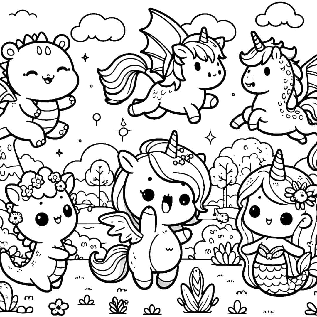 Coloriage Kawaii Disney : Créativité et Magie