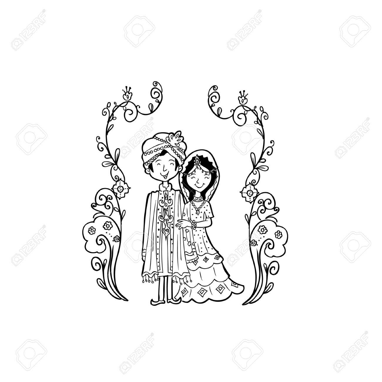 Coloriage Mariage : Créativité et Élégance