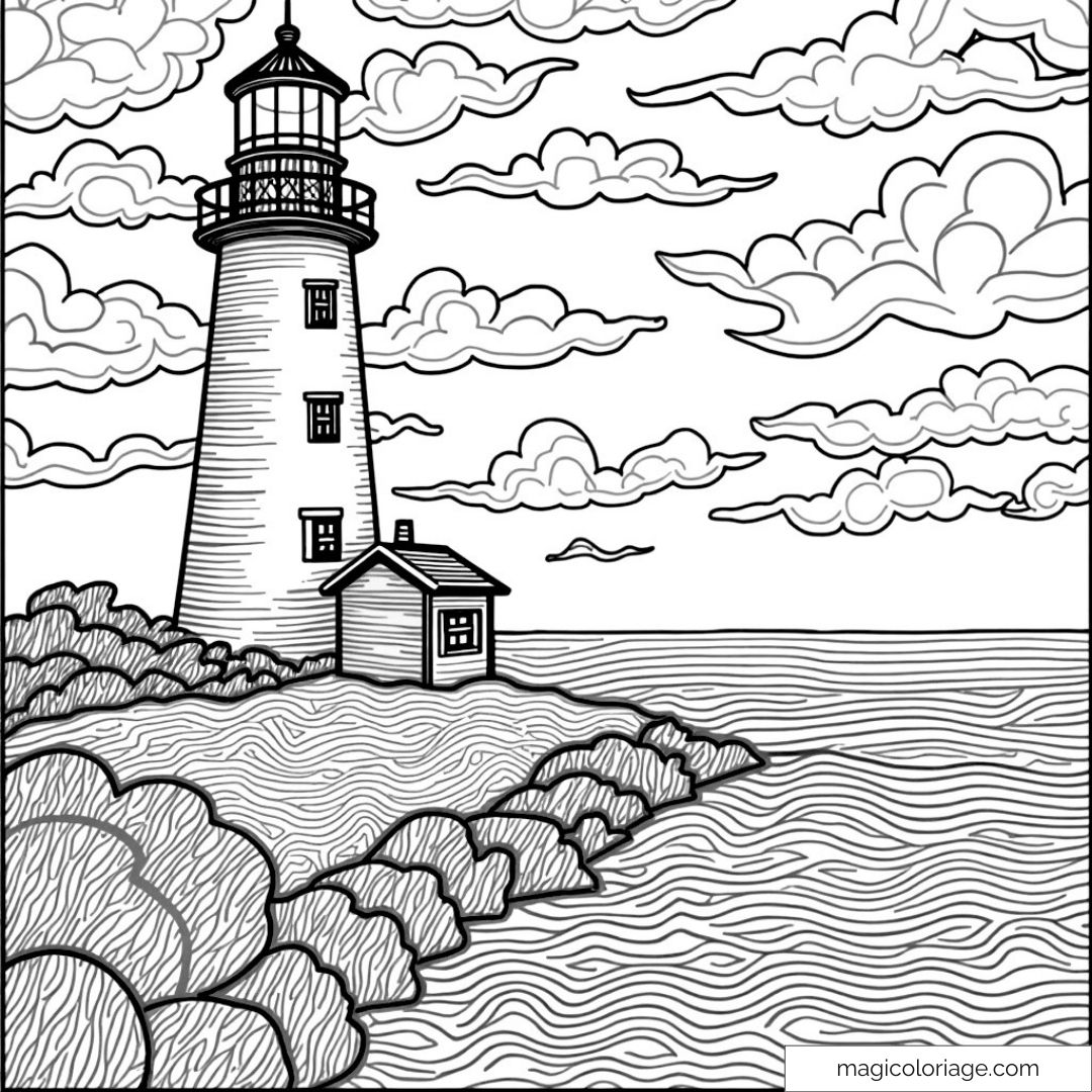 Coloriage Mer : Créativité et Détente au Bord de l'Océan
