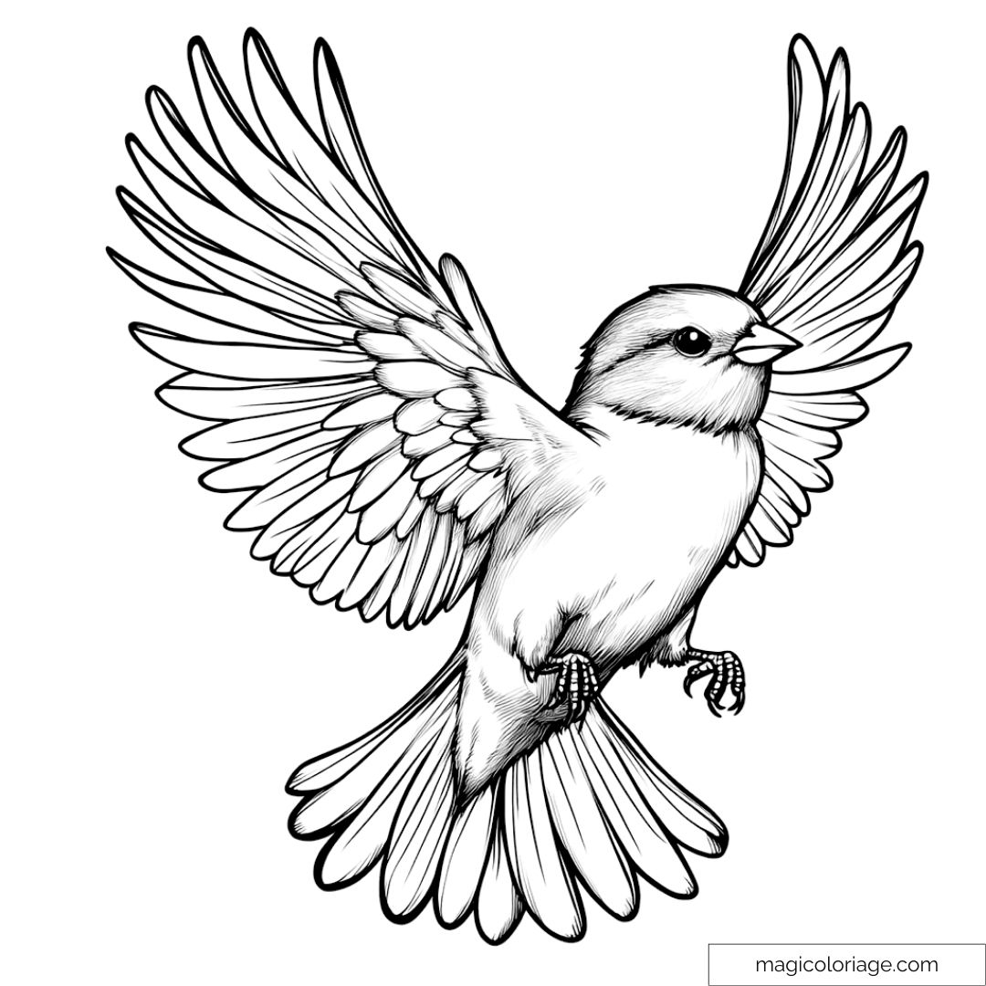 Coloriage Oiseau : Créativité et Détente pour Tous