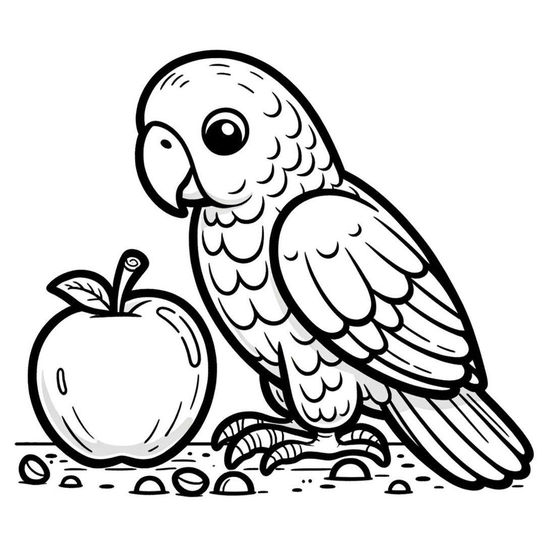 Coloriage Perroquet : Créativité et Détente