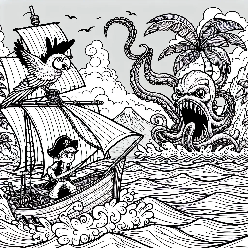 Coloriage Pirate : Plongez dans l'Aventure Créative