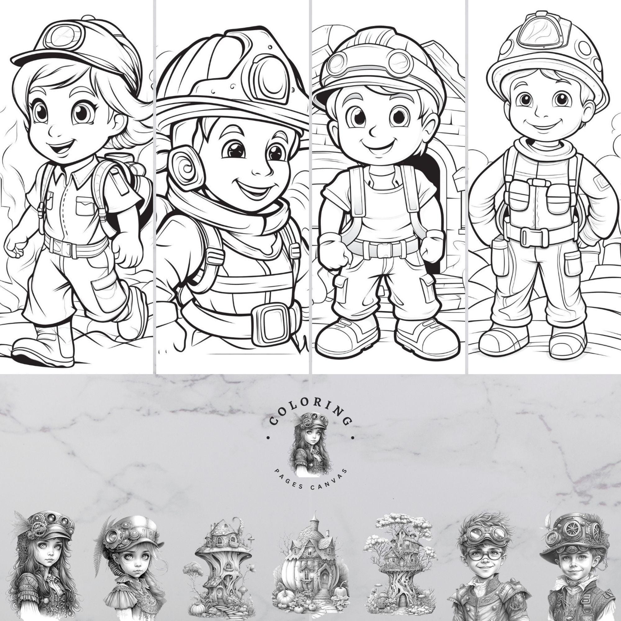 Coloriage Pompier : Créativité et Éducation