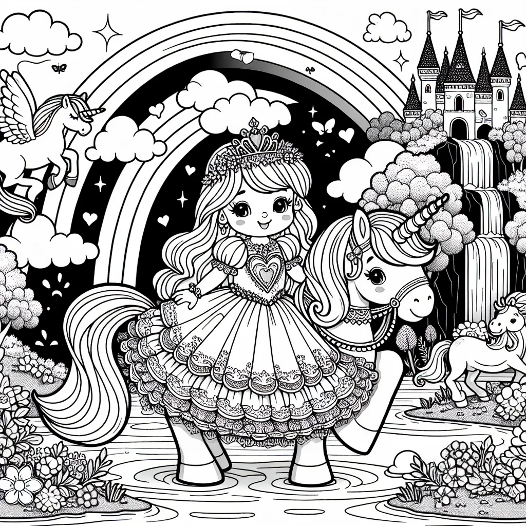 Coloriage Princesse : Créativité et Évasion pour les E...