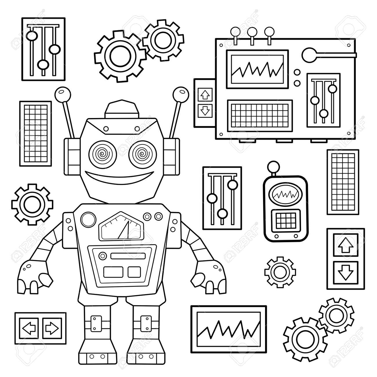 Coloriage Robot : Créativité et Technologie