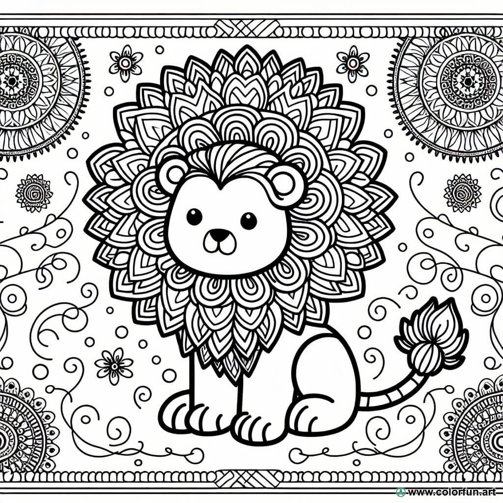 Coloriage Simba : Créativité et Détente pour les Fans ...