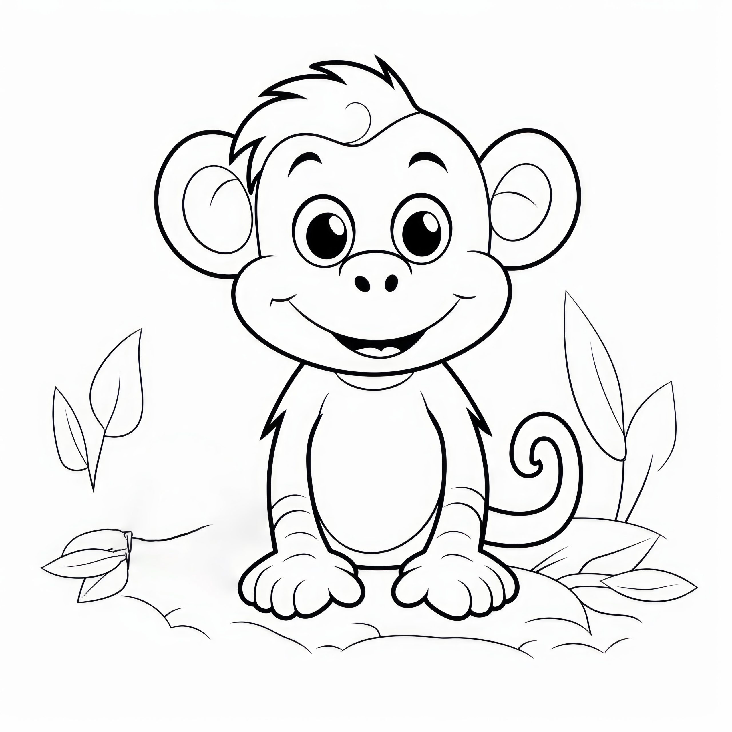 Coloriage Singe : Créativité et Détente pour Tous