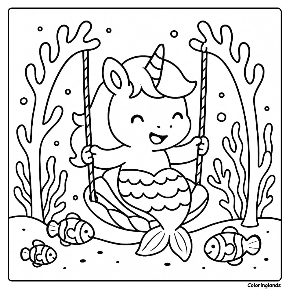 Coloriage Sirène : Créativité et Détente pour Tous
