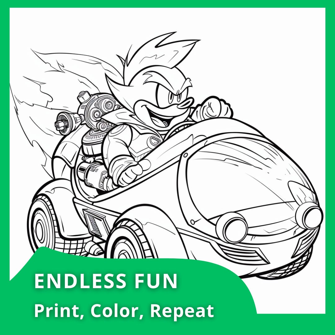 Coloriage Sonic Shadow : Créativité et Divertissement