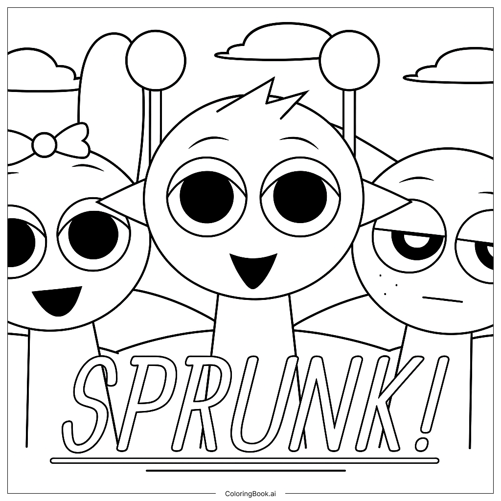Coloriage Sprunki : Créativité et Détente pour Tous