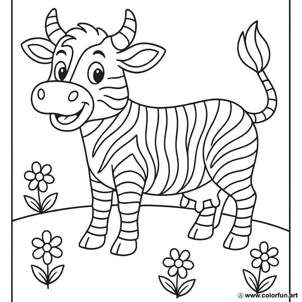 Coloriage vache : une activité ludique et créative