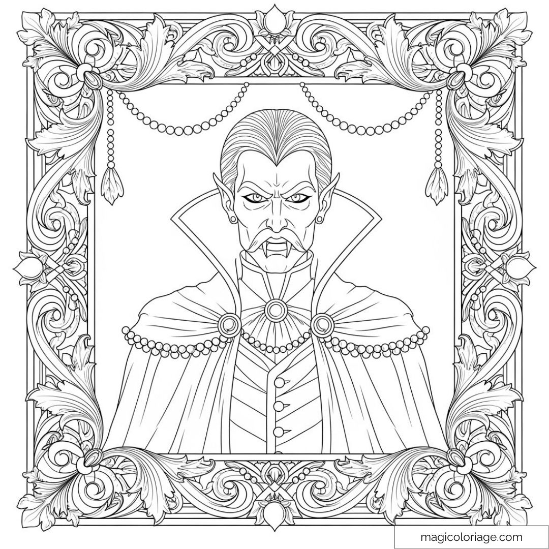 Coloriage Vampire : Créativité et Détente