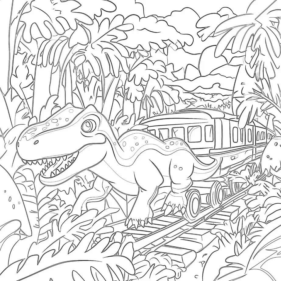 Coloriages à imprimer dinosaures : divertissement éducatif