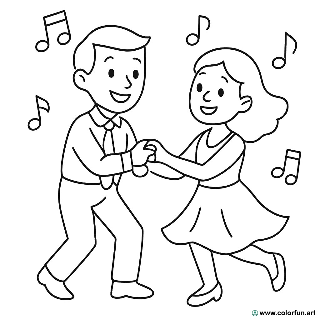 Coloriages Danse : Créativité et Détente en Couleurs