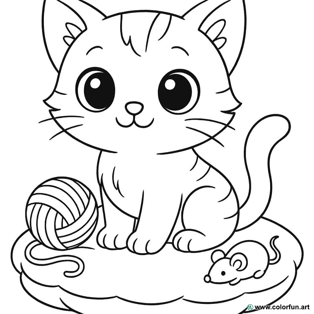 Coloriages de Chaton à Imprimer : Créativité et Détente