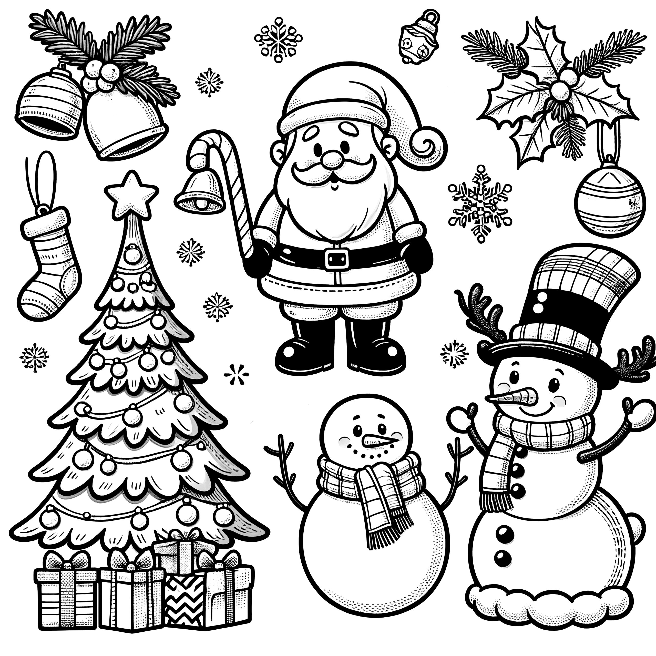 Coloriages de Noël à Imprimer : Créativité et Joie en...
