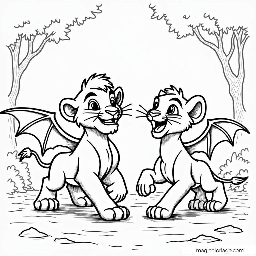 Coloriages du Roi Lion : Créativité et Magie pour les E...