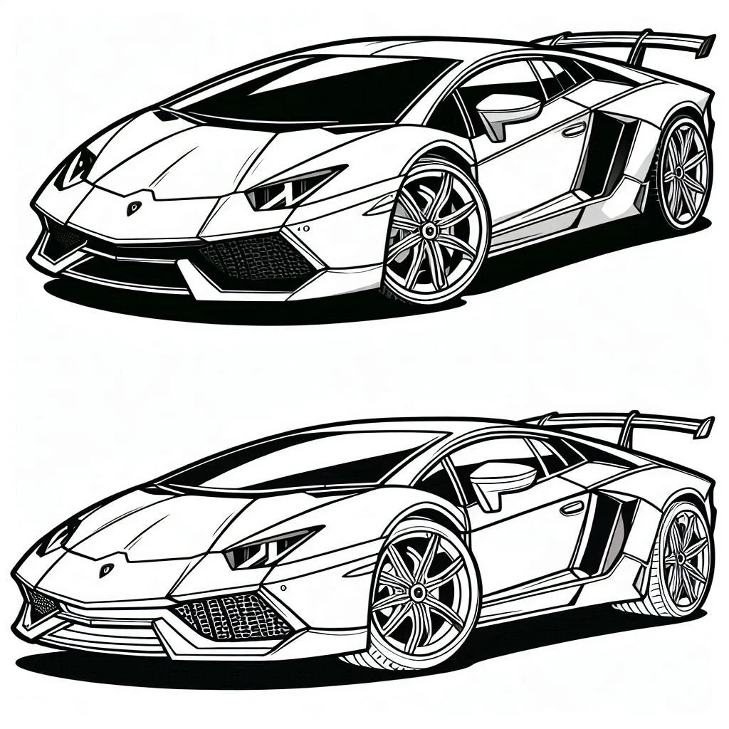 Coloriages Lamborghini : Créativité et Passion Automobile