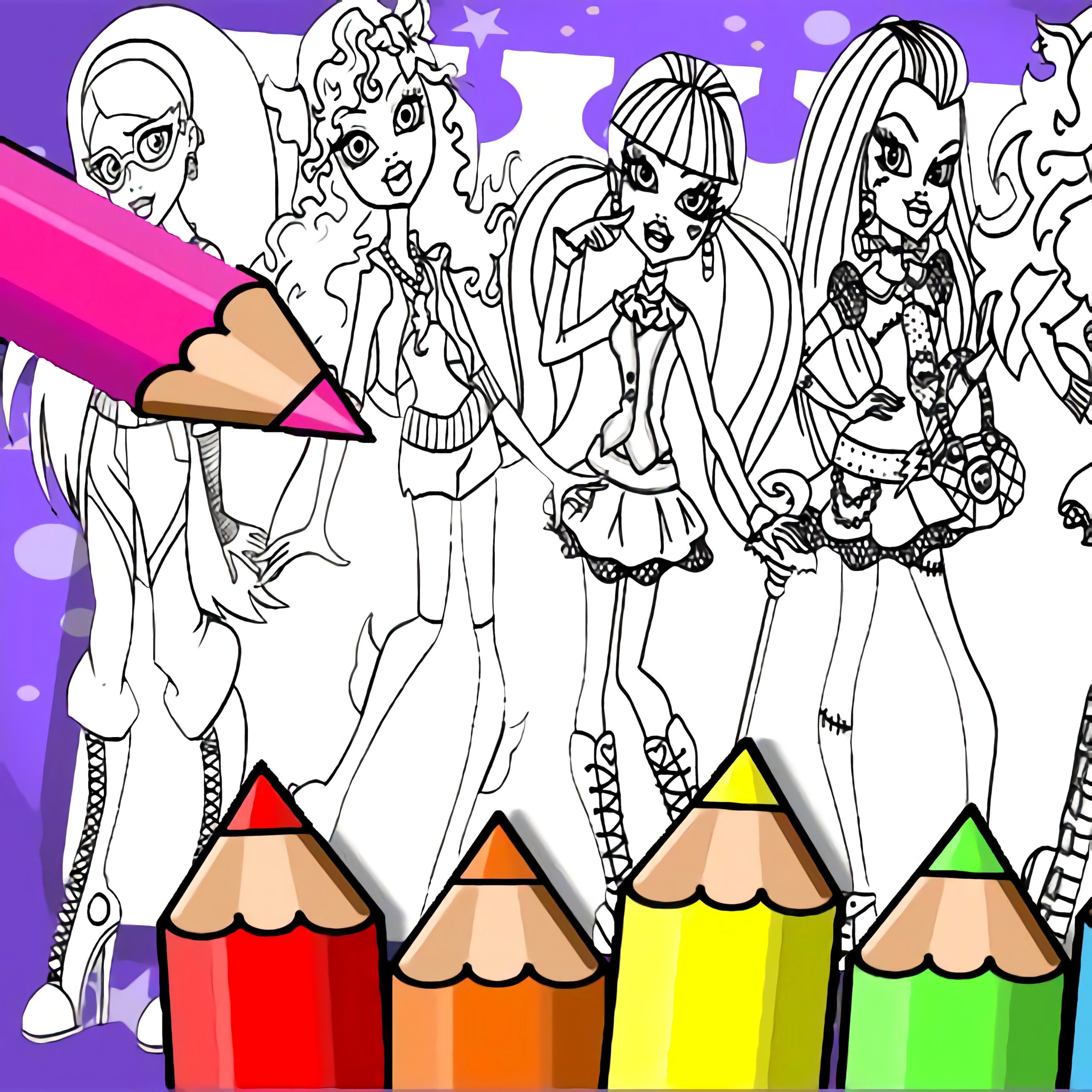 Coloriages Monster High : Créativité et Magie pour les ...