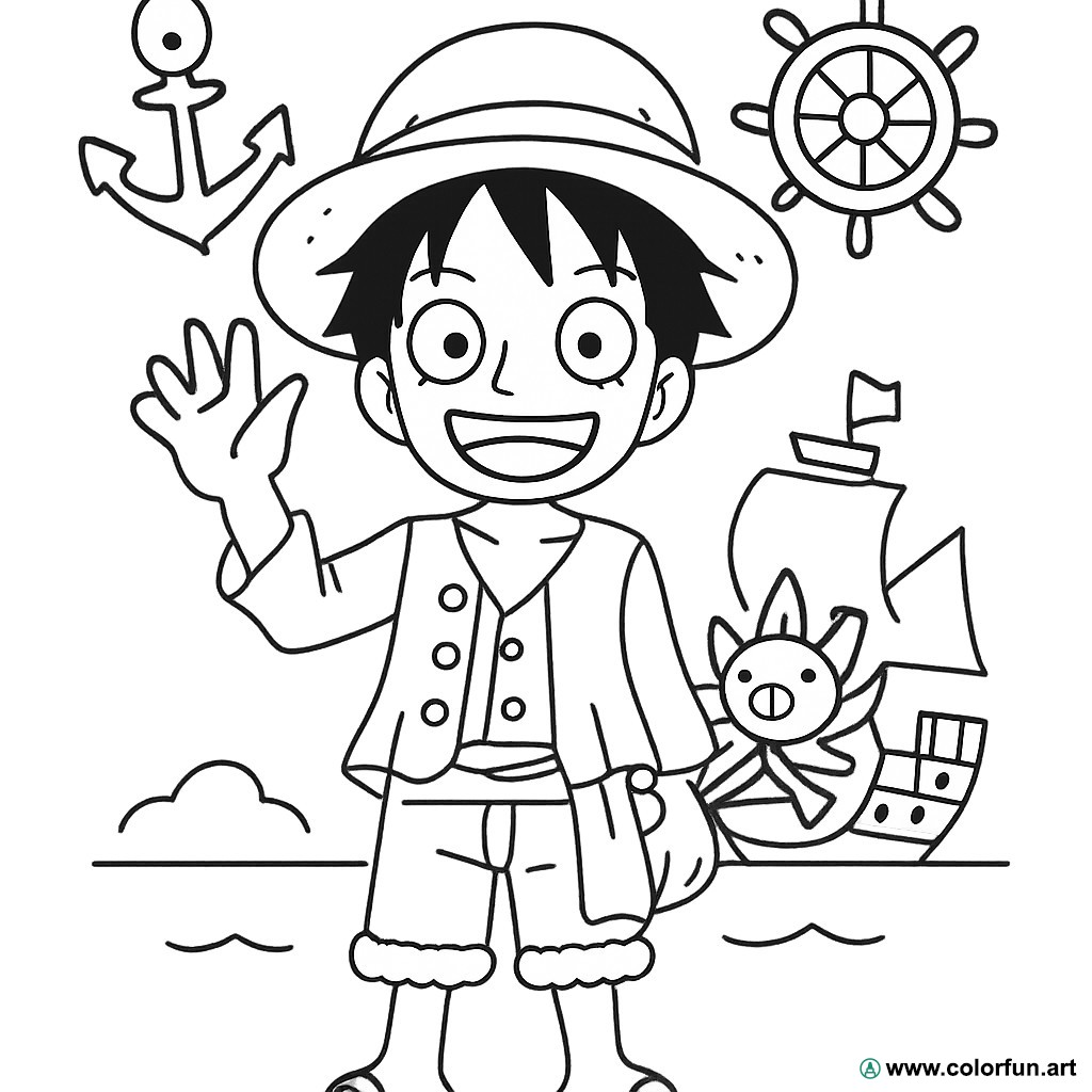 Coloriages One Piece à Imprimer : Créativité et Aventure
