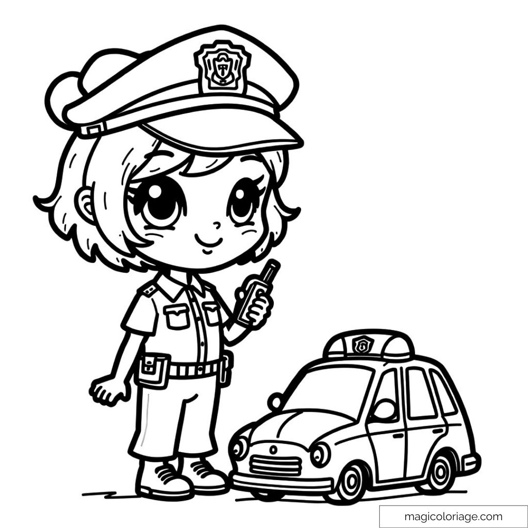 Coloriages Police : Créativité et Expression Artistique