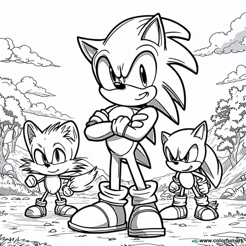 Coloriages Sonic : Créativité et Fun pour les Fans